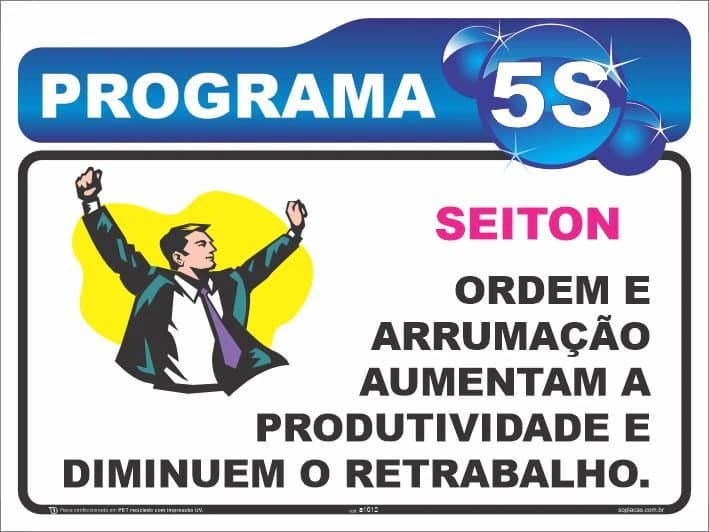 Placa de 5S: Seiton