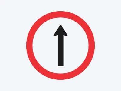 Placa de regulamentação R-26: Siga em frente