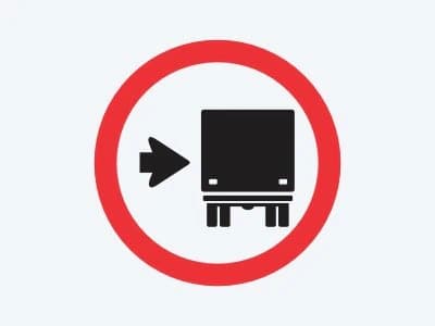 Placa de regulamentação R-27: Ônibus, caminhões e veículos de grande porte mantenham-se à direita