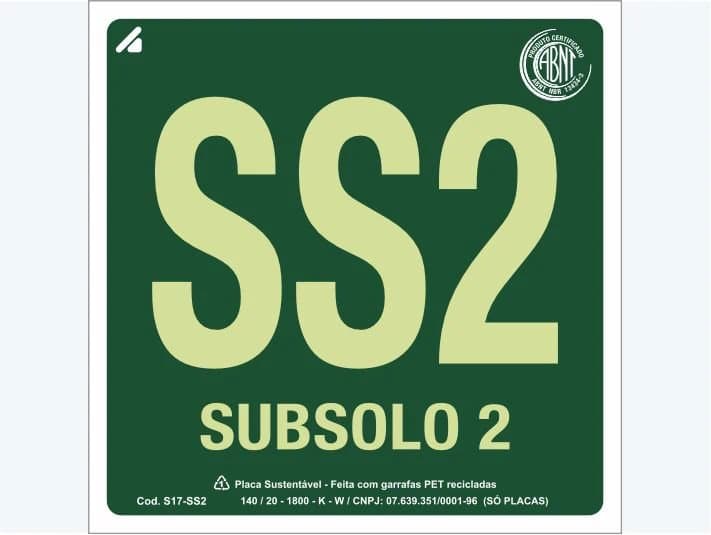 Placa de rota de fuga S17-SS2: Subsolo 2