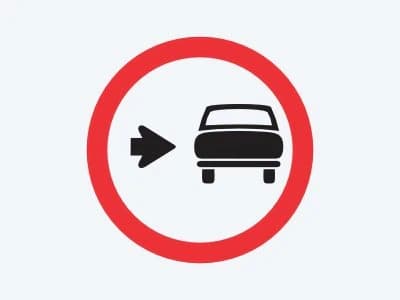Placa de regulamentação R-23: Conserve-se à direita