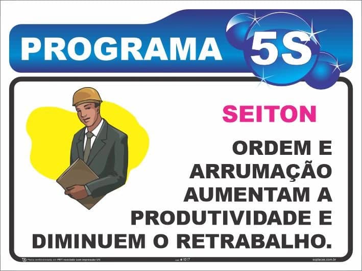 Placa de 5S: Seiton