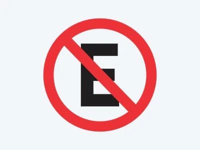 Placa de regulamentação R-6A: Proibido estacionar