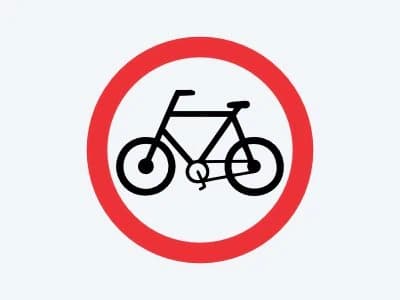 Placa de regulamentação R-34: Circulação exclusiva de bicicletas