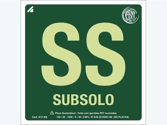 Placa de rota de fuga S17-SS: Subsolo