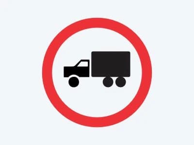 Placa de regulamentação R-39: Circulação exclusiva de caminhão