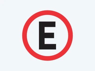 Placa de regulamentação R-6B: Estacionamento regulamentado