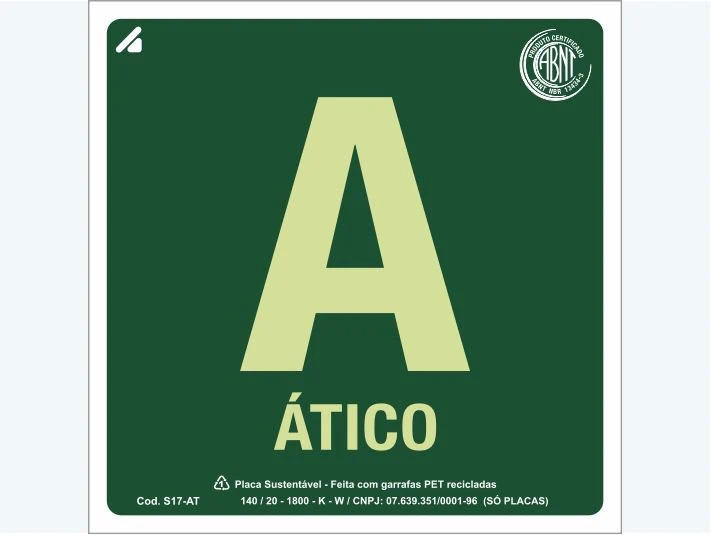 Placa de rota de fuga S17-AT: Ático