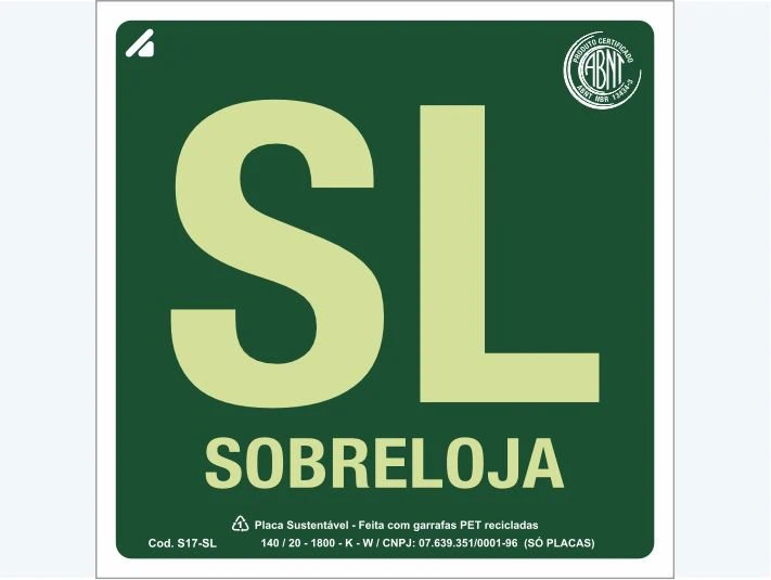 Placa de rota de fuga S17-SL: Sobreloja