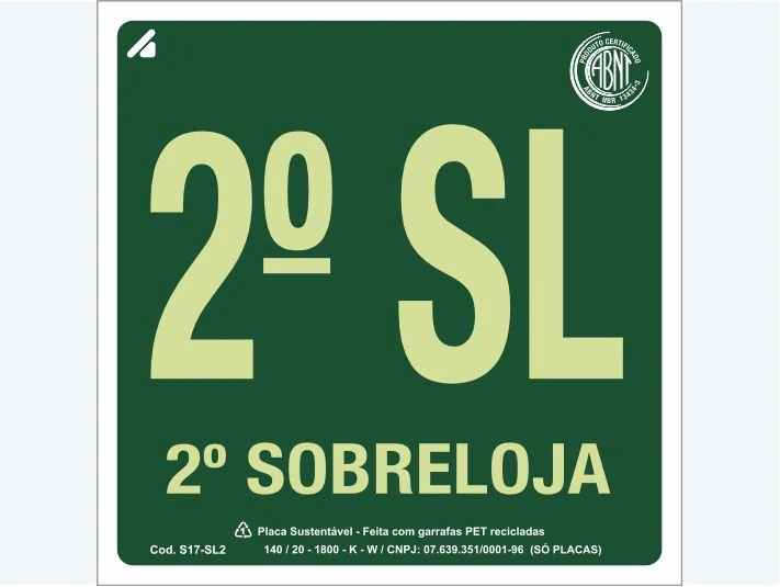 Placa de rota de fuga S17-SL2: 2° Sobreloja