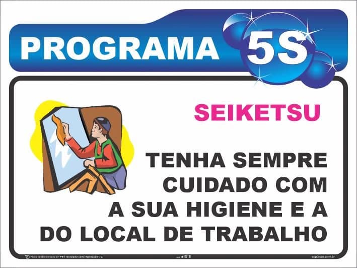 Placa de 5S: Seiketsu