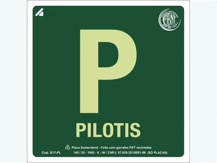 Placa de rota de fuga S17-PL: Pilotis